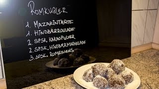 Hjemmelavede romkugler  de bedste  How to make Danish pastry recipe  rumballs [upl. by Liva]