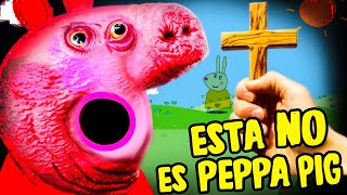 LA SEÑORITA LIEBRE OCULTA OSCURO SECRETO ES MALA😨☠️ TEORÍA DE PEPPA MALDITA corre de casa 4AM [upl. by Ehpotsirhc]