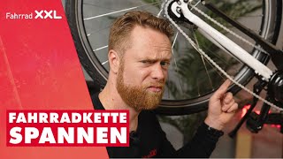 Fahrradkette spannen Anleitung für Fahrräder amp EBikes mit Nabenschaltung [upl. by Jamnis]