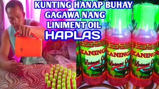 paano gagawa nang liniment oil or haplas [upl. by Ojibbob]