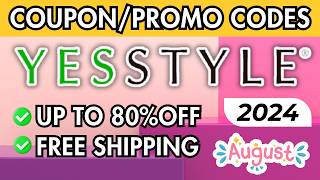 🛍️🎟 YesStyle Coupons 2024 🤑 Save Up to 80  Discounts Alert 🔥 YESSTYLE PROMO CODES AUGUST 2024 [upl. by Aire125]