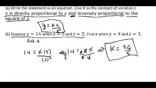 Directly and Inversely Proportional Problem [upl. by Esadnac]