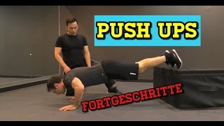 Pushup Liegestütze für Fortgeschrittene  Tutorial [upl. by Llerrod]