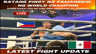 Latest fight Batang PINOY na pamangkin ng world champion hinde makapalag ang mga Mexcano sa Amerika [upl. by Odnavres834]