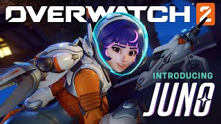 Juno  New Hero Gameplay Trailer  Overwatch 2 [upl. by Annayat]