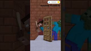 Zombie prank to monster School😆😆 PataBushRudransh PlataBushtrinding minecraftplatabushshorts [upl. by Asilej270]