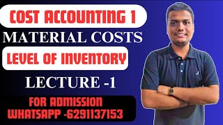 Level Of Inventory Costing  Meterial Day3  Bcom Semester 2 Pro Batch [upl. by Agnot]