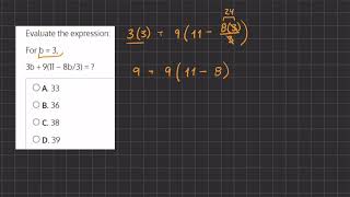 Evaluate Algebraic Expressions Video Solution 2 V2 [upl. by Mccord]