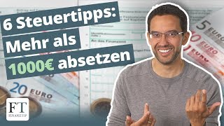 Steuererklärung 6 einfache Steuertricks [upl. by Kirre]