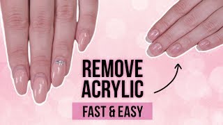 🚫 How to Remove Acrylics  Fast and Easy 😱 [upl. by Nairim899]