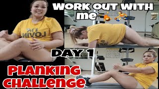 30 DAYS¦5MINS PLANKING CHALLENGE ¦DAY1 workout planking plankingchallenge gym [upl. by Hanan715]