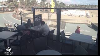 Webcam Lanzarote  Live Stream from the Beachbar in Costa Teguise [upl. by Melamed]