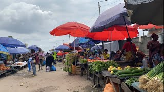 TOUR au marché à Pointe Noire Congo Brazzaville [upl. by Ardnnek]