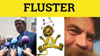 🔵Fluster Meaning  Flustered Examples  Fluster Defined  Fluster Means  Flustered  GRE 3500 Vocab [upl. by Dazraf]