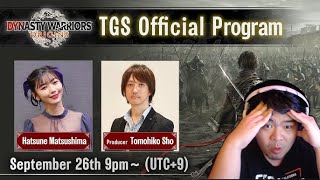 “DYNASTY WARRIORS ORIGINS” TGS Official Program  Jeffu Reacts [upl. by Ecirtal]