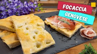 La focaccia genovese ricetta originale [upl. by Sivrat]