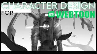 CHARACTER DESIGN FOR WEBTOON call to action contest [upl. by Attennod]