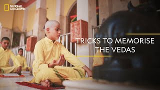 Tricks to Memorize the Vedas  It Happens Only in India  National Geographic [upl. by Idihc570]