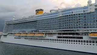 Giant cruise ship Costa Toscana [upl. by Sihon]