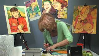 Watercolor Painting on Yupo The World Behind Molly Anne the Dog Part 2 [upl. by Yelnet]