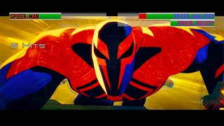 Spiderman vs Spiderman 2099 and Spider Societywith healthbars [upl. by Icul]