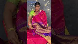 New Year New Look Shop Elegant Kanjivaram Silk Sarees on Budget  Pink Vaira oosi silk saree zari [upl. by Ylil]