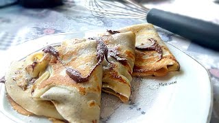 crepes alla Nutella ricetta facile e veloce [upl. by Attenwad]