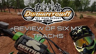 Review of 6 MX Tracks at Durhamtown  May 2023 [upl. by Vasos]