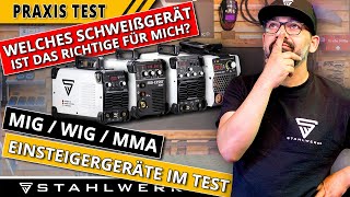 Welches Schweißgerät ist das Richtige für mich MIG WIG MMA – Einsteigergeräte im Test [upl. by Roper513]