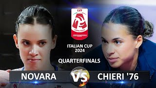 Quarter Finals Novara vs Chieri 76  Italian Volleyball LVF SerieA1 Coppa Italia 2024 [upl. by Ciel44]