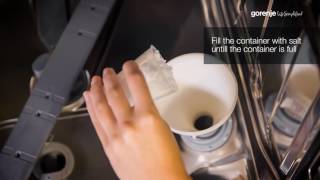 Gorenje SmartFlex TipsampTricks How to fill dishwasher salt [upl. by Palecek]