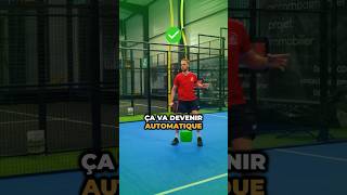 Un automatisme qui change tout  😉 padel padeltips sports padelfrance [upl. by Nelehyram]