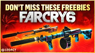 Far Cry 6  Free Rewards You Can Get RIGHT NOW 2 Powerful Guns Crafting Resources And Pesos [upl. by Elburt]