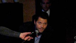 Misha Collins Being Shy at The JIB Convention in Rome 2010 [upl. by Myra103]