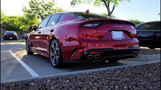 Kia Stinger GT2 Cold Start Borla Exhaust [upl. by Othello]