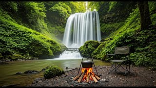 Relaxing Weekend Camping at Tmor Kral Waterfall with Delicious Food [upl. by Belloir541]