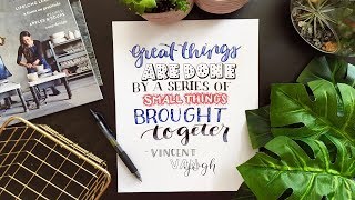 8 Hand Lettering Fonts HowTo Draw Different Styles [upl. by Chow190]