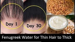 Use Fenugreek Water Hair Mask to Turn Thin Hair to Thick Hair in 30 Days  Hair Growth amp Long Hair [upl. by Irab]