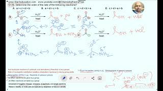 Q125 MESOMERIC EFFECT and ELECTROMERIC EFFECT  NUCLEOPHILIC SUBSTITUTION on CARBONYL CARBONS [upl. by Timrek]