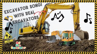 Construction Vehicles for Kids  Excavator Song [upl. by Wey]