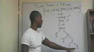 9 Logic Lecture Symbolic Logic 7 Truth Trees [upl. by Armstrong933]