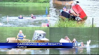 Outdoor Adventures with Chelsea Cardboard Boat Regatta [upl. by Gnek]