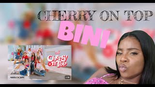 Reaction Video to Bini CHERRY ON TOP MUSIC VIDEO [upl. by Zelda]