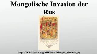 Mongolische Invasion der Rus [upl. by Ayot]