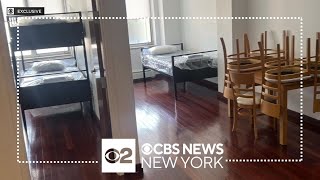 Exclusive Harlem leaders tour apartment building turned homeless shelter [upl. by Liemaj104]