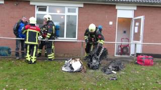 Brand in kleedkamers Sportclub Haarlo [upl. by Odlaner]