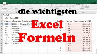 Excel Formeln und Funktionen Sverweis WennDannSonst Summewenn Zählenwenn amp Anzahl2 Grundkurs [upl. by Sanoj]