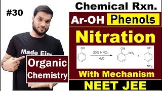 Nitration of Phenol by HNO3  Phenol Chemical Rxn  12th Organic  NEET JEE AIIMS [upl. by Chic]