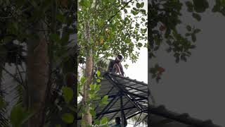 Roof and stair workwelding staircase [upl. by Bullard858]