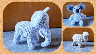 Amigurumi Elefant Koala Schaf  Julebuergerfee [upl. by Eniamahs579]